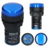 Lampka Kontrolna Sterownicza Niebieska Led Fi:22 24V