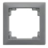 DECO Ramka uniwersalna pojedyncza z tworzywa DECO Soft szary mat 27DRSO-1