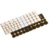 Metafranc WU0645306 Felt Slider Self-Adhesive White/Brown 1 Set