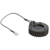 Protective cap, black for socket, straight, AHD series, AHDC169-TMOBDBK