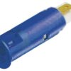 Lampka kontrolna do montażu panelowego 24 → 28V, niebieska 6mm LED Końcówka lutownicza Signal Construct