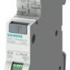 Wyłącznik różnicowoprądowy z członem nadprądowym RCBO, Typ B, 1P+N, 6A, 195V A, 30mA, na szynę DIN, Siemens, 5SV1316 CE