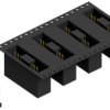 Pin header, 9 pole, pitch 2.54 mm, angled, black, SL10SMD1309SBTR