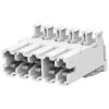 Socket housing, 5 pole, pitch 5 mm, straight, green, 1-282045-2