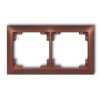 Deco Ramka Uniwersalna Podwójna Z Tworzywa Deco Soft Brązowy Metalik 9Drso-2