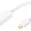 Adapter cable, 0.15 m, white, Mini-DisplayPort plug, straight to HDMI socket type A, straight, DB-340404-001-W