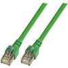 Patch cable, RJ45 plug, straight to RJ45 plug, straight, Cat 5e, SF/UTP, PVC, 0.5 m, green, K5460.0,5