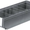 LA-KA-PE 209104 Skrzynka do regałów (S x W x G) 152 x 83 x 400 mm szary błyszczący 10 szt.