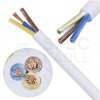 Kabel mieszkaniowy OMY / H03VV-F 3x0,75mm2 biały 300/300V giętki linka Mercor