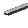 Profil Led Glaze 1M Czarny Z Osłoną Mleczną Ml