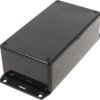 ABS enclosure, (L x W x H) 150 x 80 x 50 mm, black (RAL 9005), IP54, 1591DF2SBK