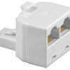 T-Adapter ISDN Wtyk RJ45 (8P8C) 2x gniazd RJ45 (8P8C)