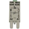 Moduł; sygnalizacyjny; zabezpieczający; LV M91G; 6÷24V; DC; AC; zielony; polaryzacja A1+; do gniazda; szary; Relpol; RoHS