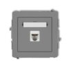 Deco Gniazdo Telefoniczne Pojedyncze 1Xrj11, 4-Stykowy, Beznarzędziowe Szary...