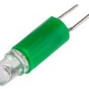 Lampka kontrolna Zielony 24V ac/dc Dwa styki LED średnica 4.25mm długość 17mm