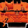 2002-1402 4-conductor feed-through terminal, 24 A 0.25 - 2.5 mm² orange