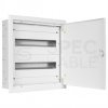 Rozdzielnica podtynkowa metalowa 2x18 modułów IP30 (400V AC) 435x415x130mm drzwi pełne NEKU