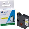 Taśma do nadruku G&G 15567 zamiennik Zamiennik DYMO 40918 Kolor taśmy: żółty Kolor nadruku: czarny 9 mm 7 m