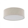 Lampa sufitowa NICOLA BROWN do salonu, lniany klosz w stylu boho, gwint E27 10199 TK Lighting