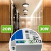 Plafon LED Polari 20/30W 3000/4000/5700K Czarny