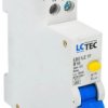 Wyłącznik różnicowoprądowy z członem nadprądowym 1P+N 1 mod.16A 30mA typ AC LC-Tec EBS1LE-30/16/AC LCTEC-EBS1LE-30/16/A