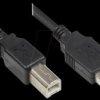 2510-EU005 USB 2.0 EASY male A > male B, black, 0,5m