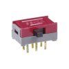 NKK SS22SDH2 0.1A Ultra-Miniature Slide DPDT on-none-on 30V Side Actuated 0.1