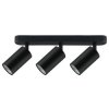 Lampa ścienno-sufitowa Maclean, punktowa, ruchoma, aluminiowa, 3xGU10, 55x100mm, kolor czarny mat, MCE453 B