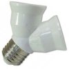 Adapter żarówek E27 › E27x2 230V/2x 20W ChRL 2083