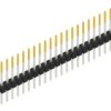Pin header, 21 pole, pitch 2.54 mm, straight, black, 10046505