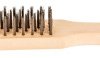 Szczotka druciana 4-rzędowa, drewniany uchwyt /6szt./