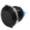 Przycisk wandaloodporny PBWB-19BKS CZARNY monostabilny płaski