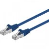 Patchcord FTP kat.5e kabel sieciowy LAN 2x RJ45 linka niebieski 2m Goobay