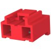 Pin header, 3 pole, pitch 7.92 mm, straight, red, 3-176976-2