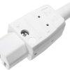 Złącze żeńskie IEC C15 Kaiser, 3 + PE 10 A 783/ws, białe