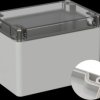 Industrial housing, 120 x 80 x 85 mm, IP65, light gray