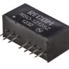 Konwerter DC/DC RSO, Uwe 18V dc, Uwe 4.5V, Uwy 12V dc, Recom 83 mA 1 W -40 °C 75 °C Otwór przelotowy