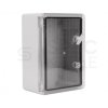 Obudowa plastikowa skrzynka hermetyczna, drzwi transparentne ABS 350x250x150mm IP65