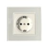 Gniazdo Szklane Vt-5711 16A 86X86mm Biały 8379