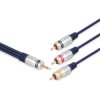 Kabel Jack 3,5 4-Pol. 3xRCA 1,5m Digital Vitalco