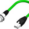 Kabel Ethernet Cat5e długość 500mm Z zakończeniem RS PRO PVC średnica 6.5mm