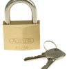 Kłódka odporna na warunki pogodowe średnica szekli: 8mm ABUS z kluczem W budynkach, na zewnątrz Mosiądz, stal