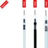 Kabel koncentryczny Helukabel 40019, Średnica zewnętrzna: 6.80 mm, 75 Ω, czarny, 100 m