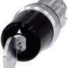 Siemens 3SU10505PN210AA0 3SU1050-5PN21-0AA0 Przełącznik kluczykowy 2 x 45 ° IP66, IP67, IP69/IP69K 1 szt.