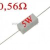 Rezystor cermetowy 0,56 Ohm 5W