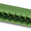 Pin header, 8 pole, pitch 5.08 mm, angled, green, 1759075