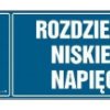 ZNAK - HH042 Rozdzielnia niskiego napięcia 45 x 15 cm FN - Folia samoprzylepna