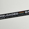 Commodore 64C 'Reloaded MK2' black badge 0.5mm thick