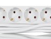 Gniazdo 2m 6 gniazda Przedłużacz typ Schuko Schuko CEE 7 16A 250 V