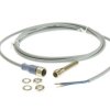 Czujnik zbliżeniowy M8 Indukcyjny 1.5 mm RS PRO Wpuszczany 10 → 30 V dc długość 57mm Gwintowany